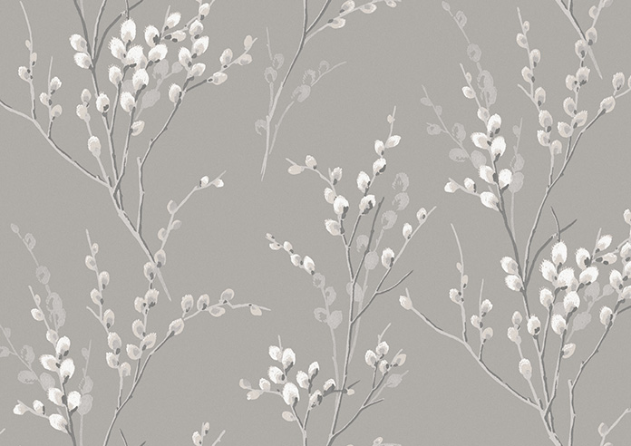 Laura Ashley Pussy Willow, Steel - Roller Blind - Image 6
